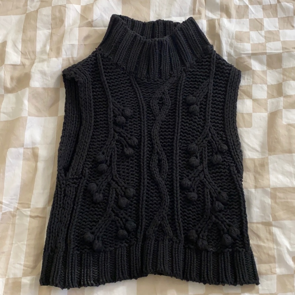 MINKPINK cropped turtleneck sweater vest